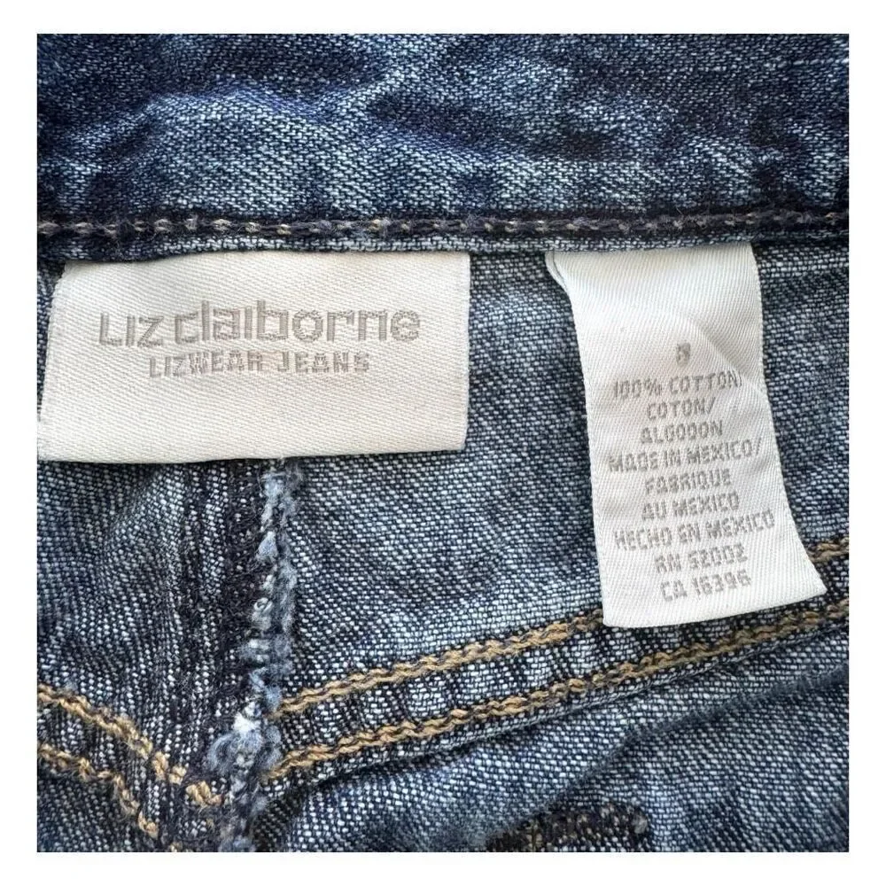 Liz Claiborne Women's Vintage Denim Maxi Skirt Blue Size 8